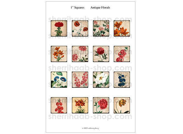 ITS Collection Sheet - Antique Florals